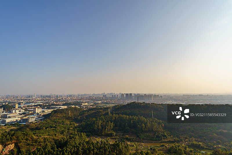 佛山南海里水展旗峰周边城市景观图片素材