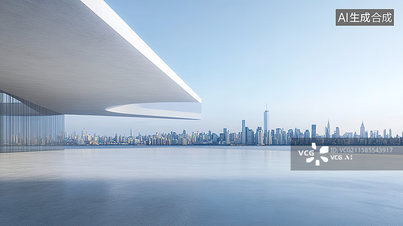 【AI数字艺术】建筑背景图片素材