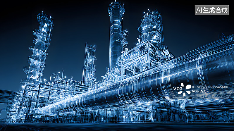 【AI数字艺术】工业数字图景图片素材