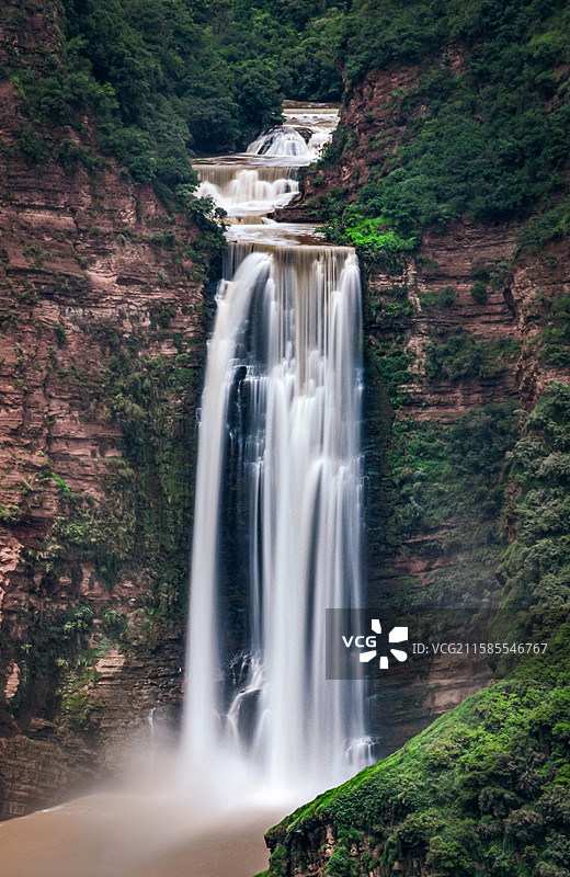 云南大姚三潭瀑布群之一图片素材