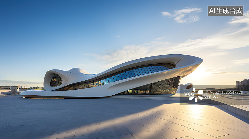 【AI数字艺术】建筑背景图片素材