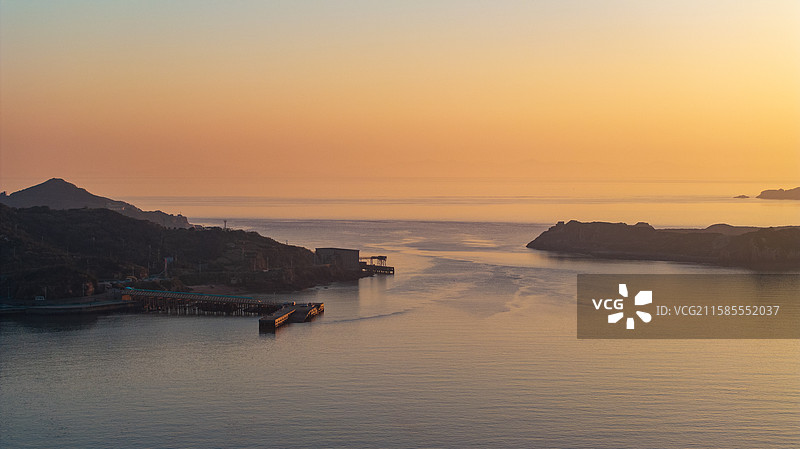 航拍浙江省舟山市嵊泗县黄龙岛图片素材