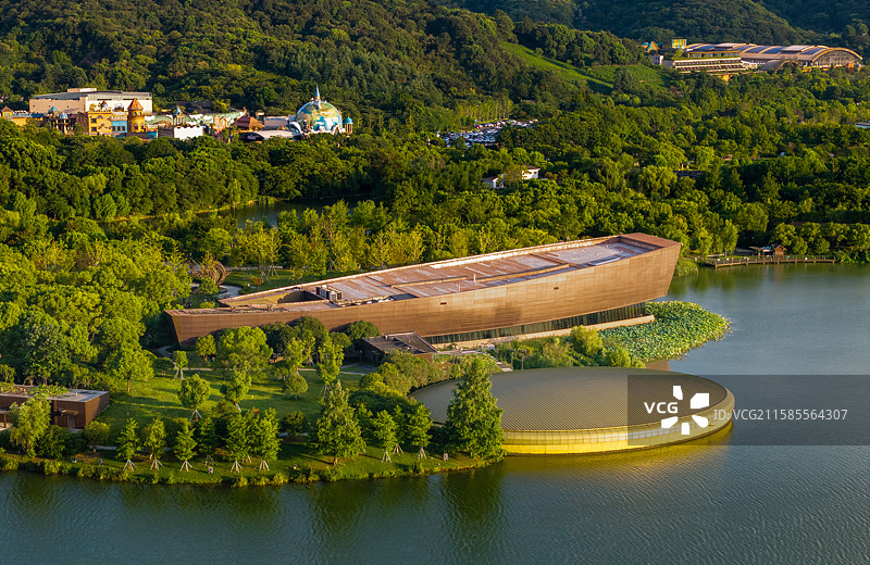 杭州湘湖跨湖桥遗址博物馆图片素材