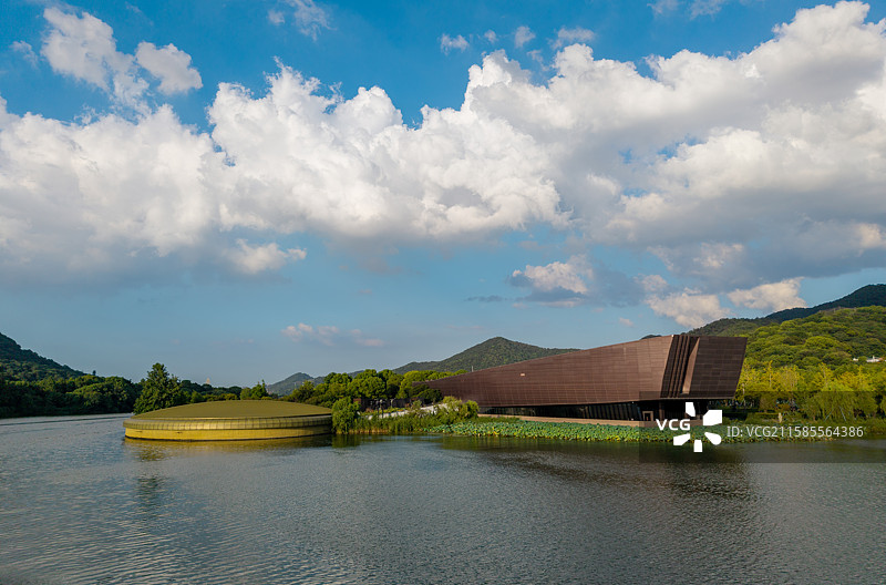 杭州湘湖跨湖桥遗址博物馆图片素材