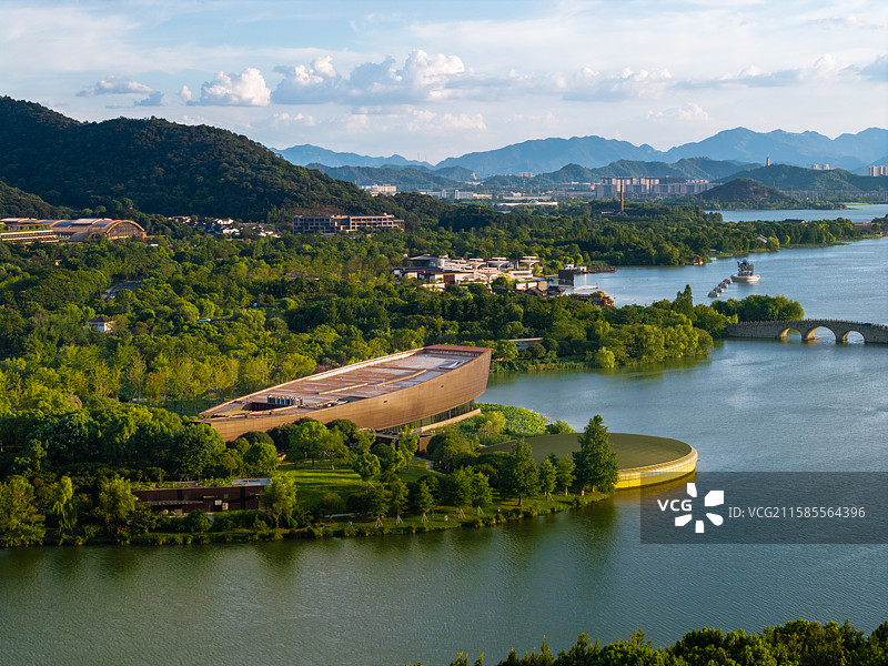 杭州湘湖跨湖桥遗址博物馆图片素材