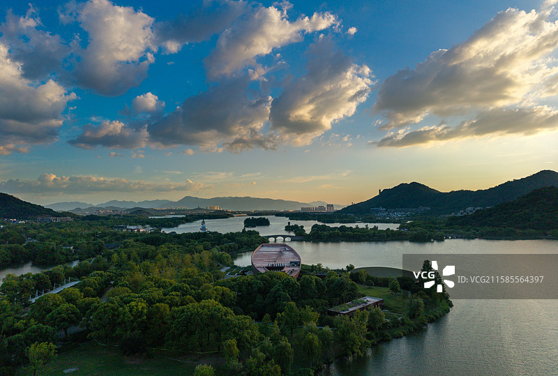 杭州湘湖跨湖桥遗址博物馆图片素材
