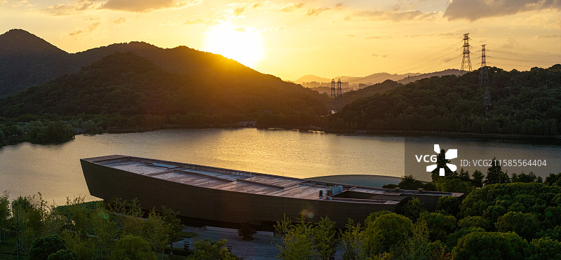 杭州湘湖跨湖桥遗址博物馆图片素材