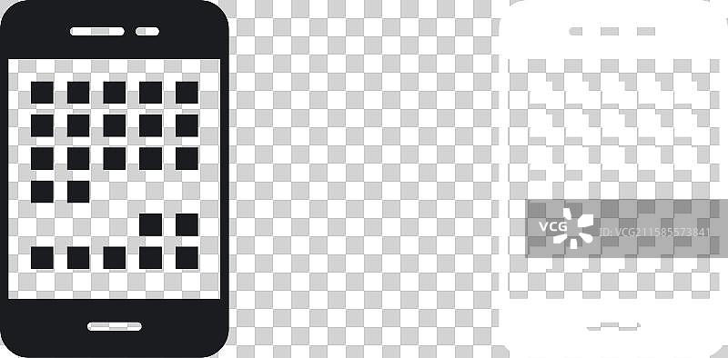 手机刘海图标集，黑白实心设计图片素材