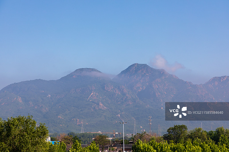 河北省秦皇岛市，山海关，角山，角山长城，明代长城图片素材