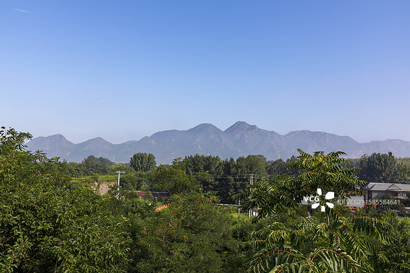 河北省秦皇岛市，山海关，角山，角山长城，明代长城图片素材