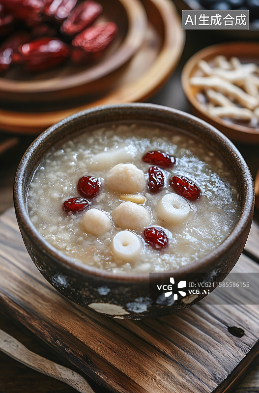 【AI数字艺术】暖心滋补的莲子羹图片素材