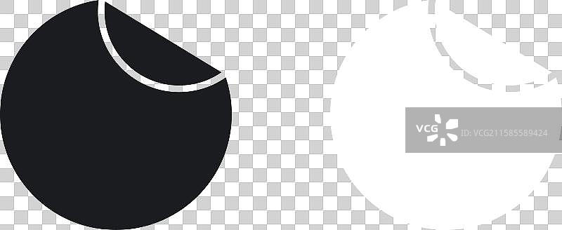 黑白色实心贴纸图标集图片素材