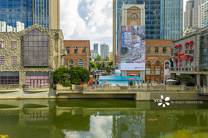 黄鹤楼楚河汉街东湖航拍图片素材