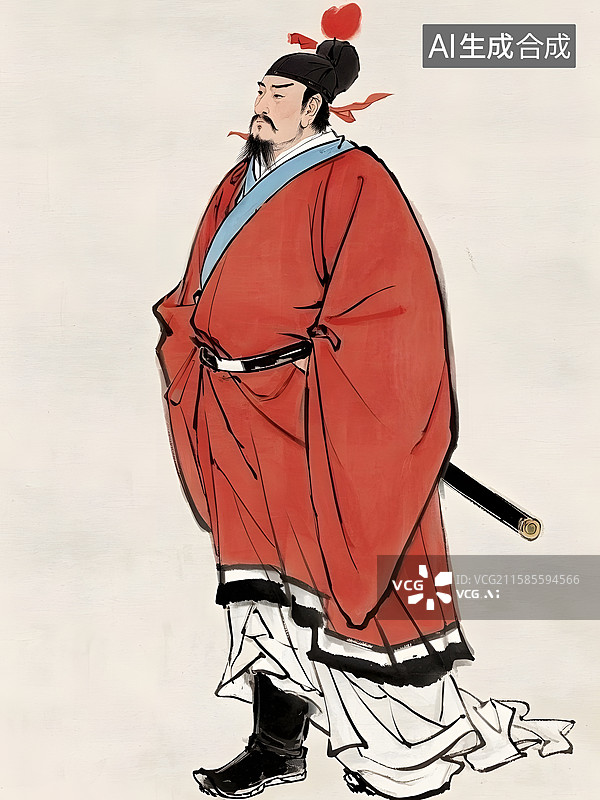 【AI数字艺术】南宋抗金名将岳飞和明朝抗倭名将戚继光图片素材