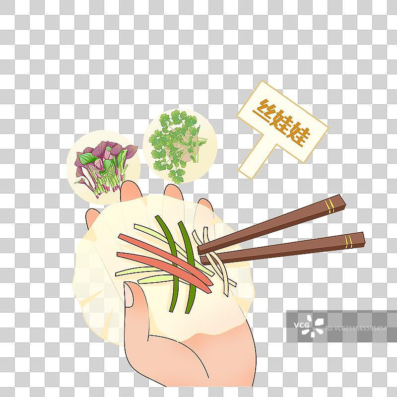 丝娃娃插画图片素材