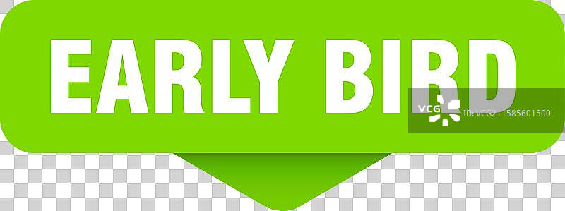 早起鸟贴纸 透明背景的早起鸟标志图片素材