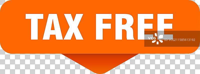 免税贴纸 透明的免税标志图片素材