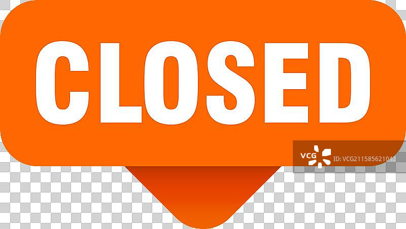 透明背景上的关闭贴纸关闭标志图片素材