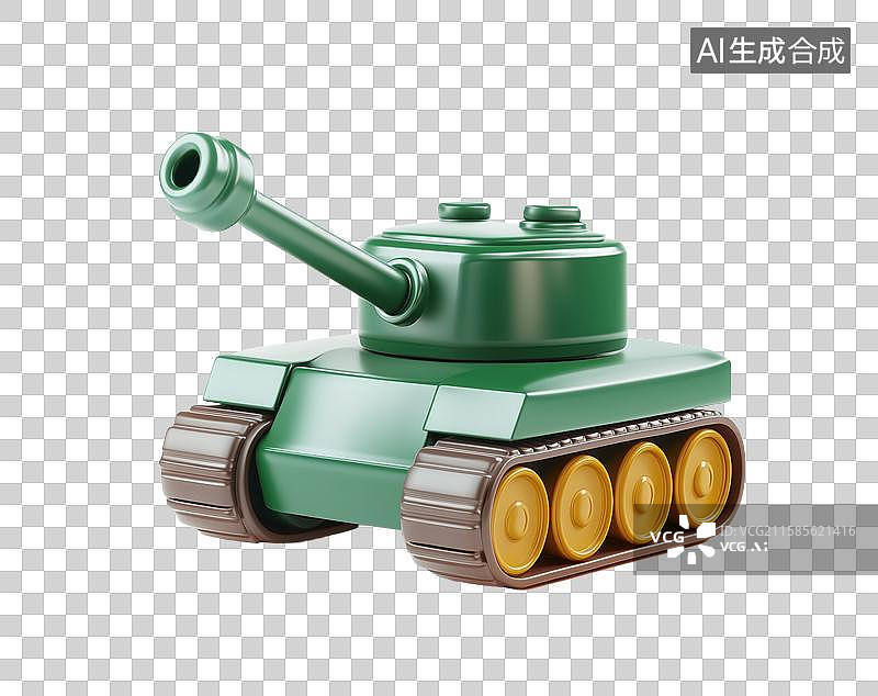【AI数字艺术】3D三维装甲坦克军事运输工具元素图片素材