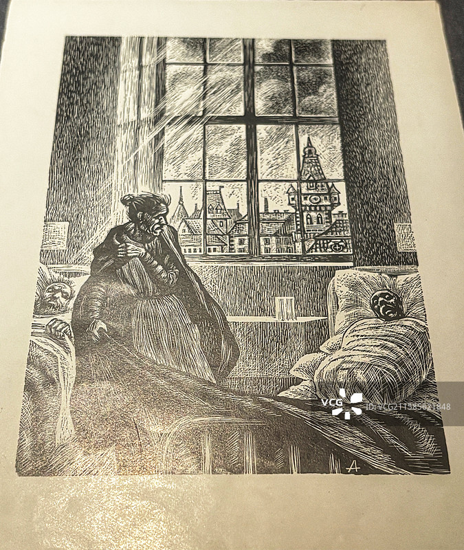 鲁迅旧藏前苏联革命小说版画｜小说插图木刻组图（1934伊佐吉兹标型）｜北京鲁迅博物馆文物・战斗饥寒图片素材