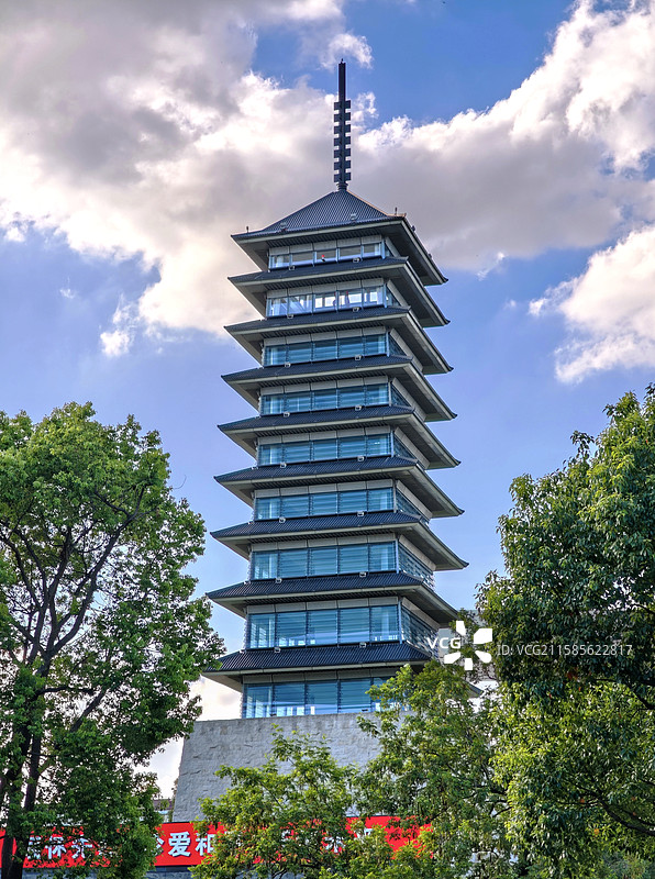 上海淞沪抗战纪念馆（位于上海淞沪抗战纪念公园内）图片素材