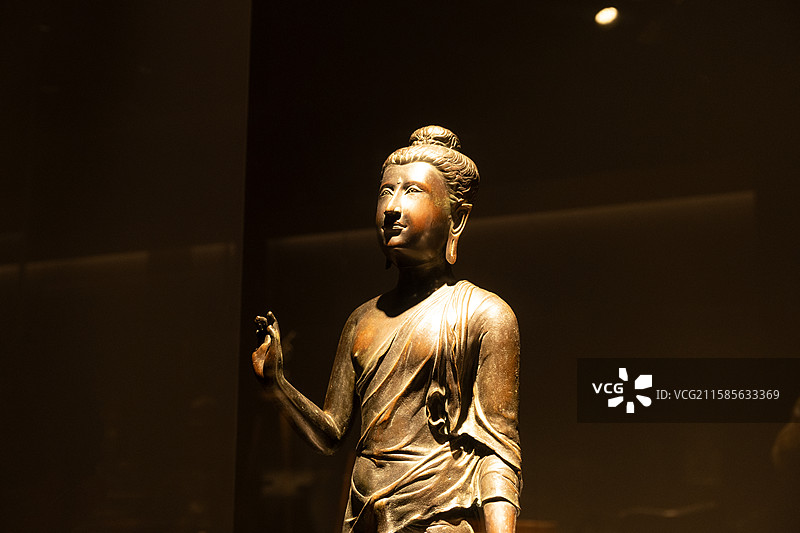 泰国国家博物馆佛像雕塑，曼谷图片素材