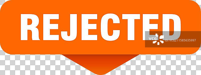 拒绝贴纸 透明背景上的拒绝标志图片素材