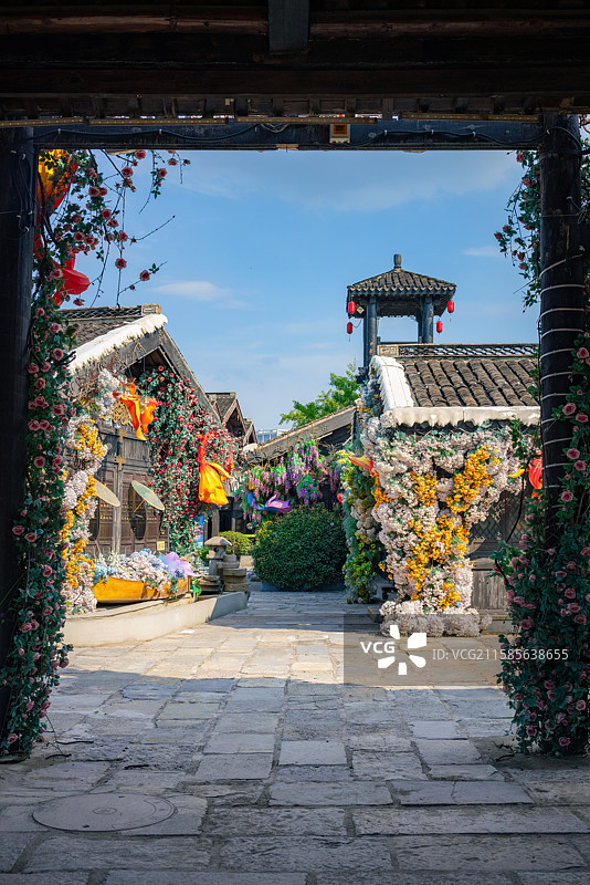 常州春秋淹城乐园游玩风光图片素材