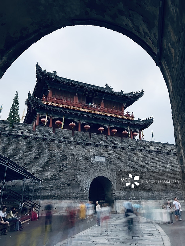荆州古城宾阳楼图片素材