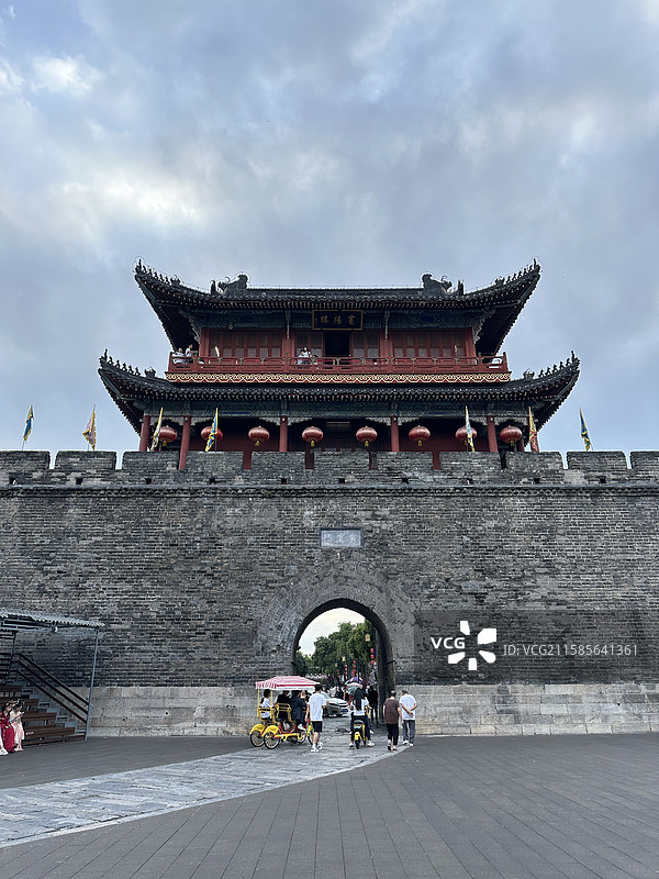 荆州古城宾阳楼图片素材