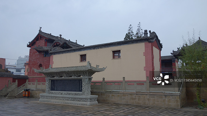 陕西省陕北榆林市米脂县盘龙山李自成行宫图片素材