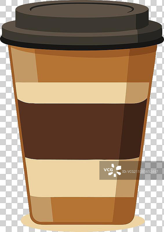 棕色外带咖啡杯图片素材