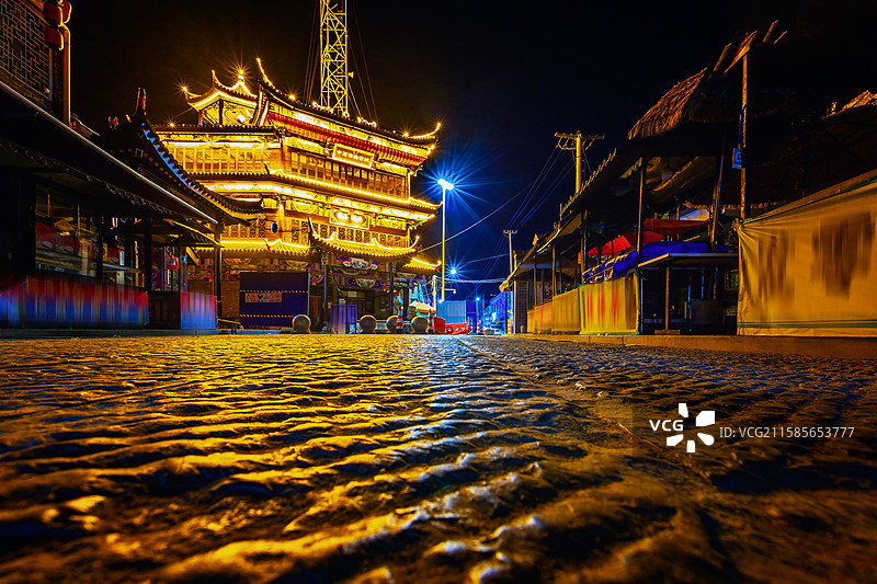 南阁茶楼+南阁茶楼+安徽省淮北市濉溪县临涣镇图片素材