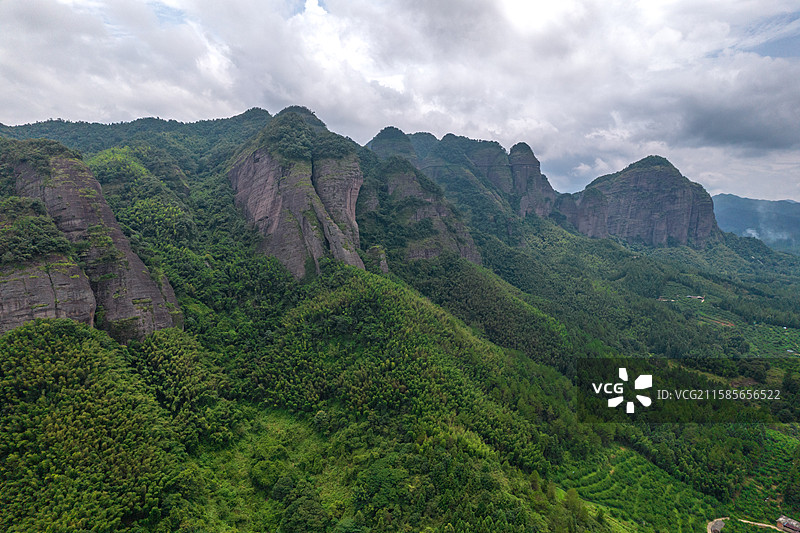 赣州龙南南武当山 航拍图片素材