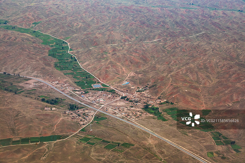 兰州市皋兰县高原绿洲图片素材