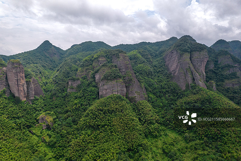 赣州龙南南武当山 航拍图片素材