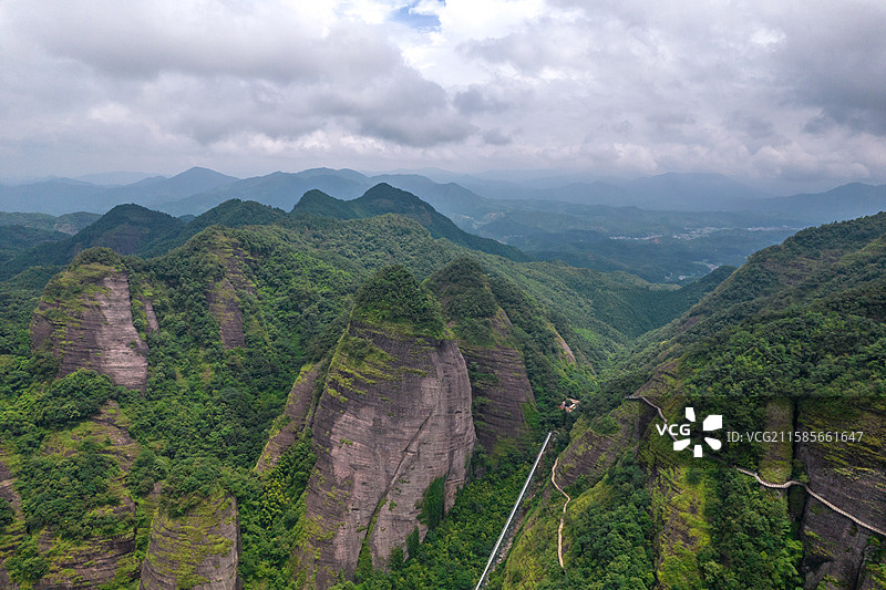 赣州龙南南武当山 航拍图片素材