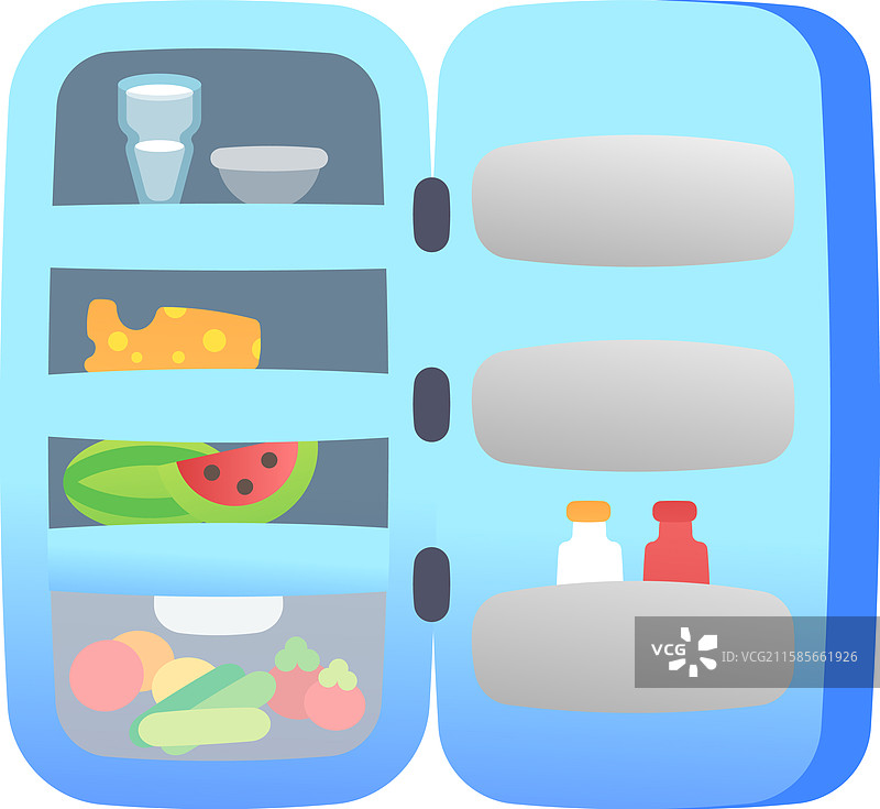 打开冰箱图片素材