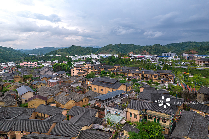 赣州定南客家古城 鱼龙舞图片素材