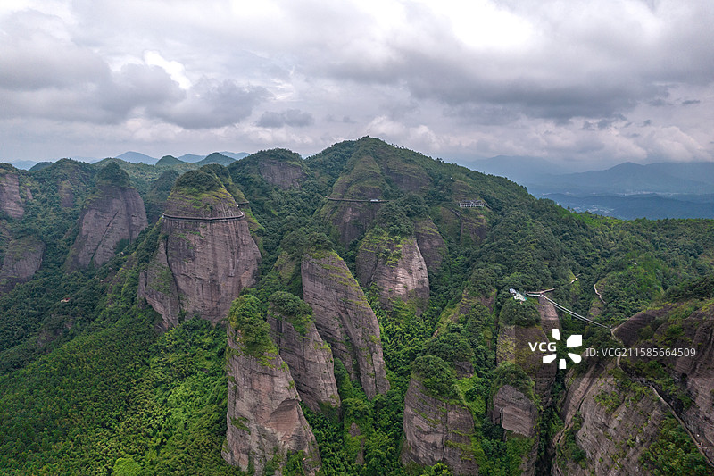 赣州龙南南武当山 航拍图片素材