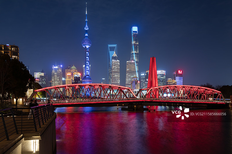 黄浦江畔夜色图片素材