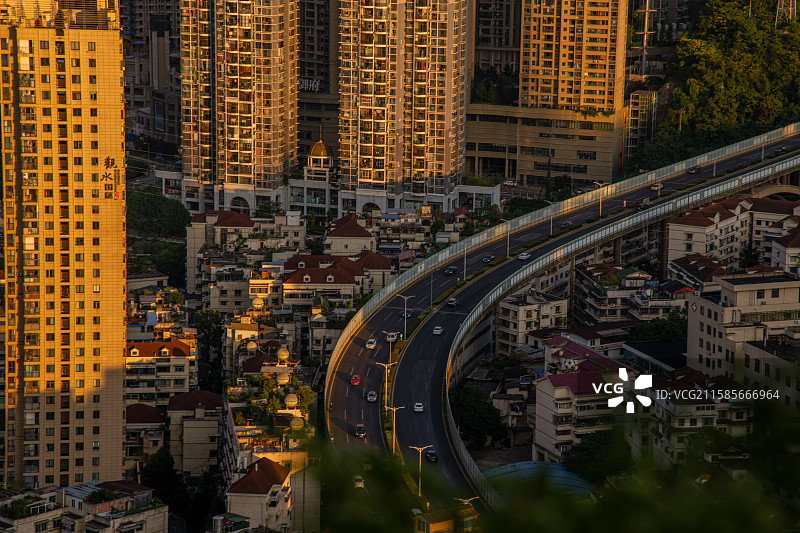 城市夕阳图片素材
