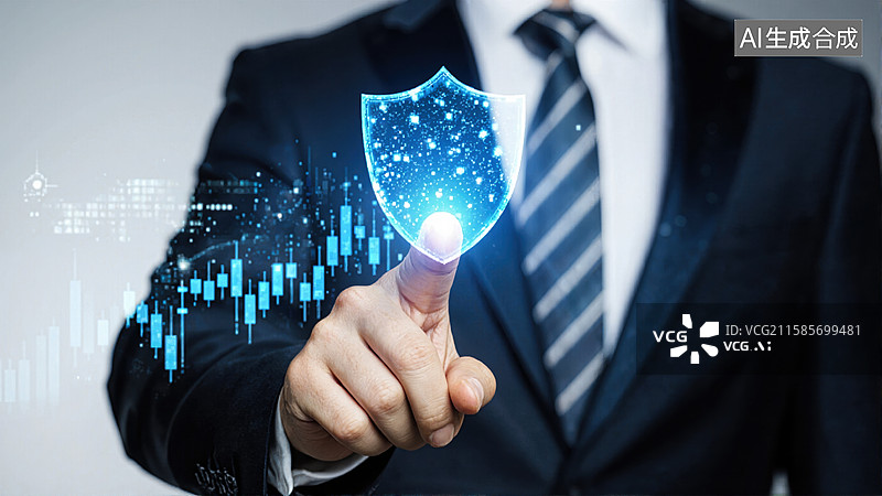 【AI数字艺术】商业安全防护图片素材