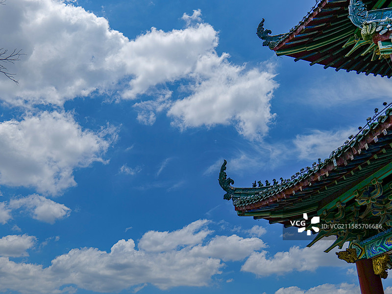 八镜台屋檐图片素材