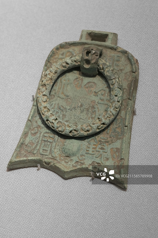带环钟形铜镜_南宋_上虞博物馆_曾侯展_常设展_陶器_瓷器_青铜器图片素材