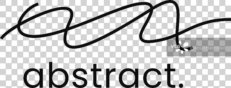 现代创意的抽象优雅logo设计图片素材