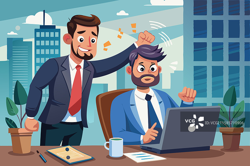 嫉妒的同事破坏同事的工作图片素材