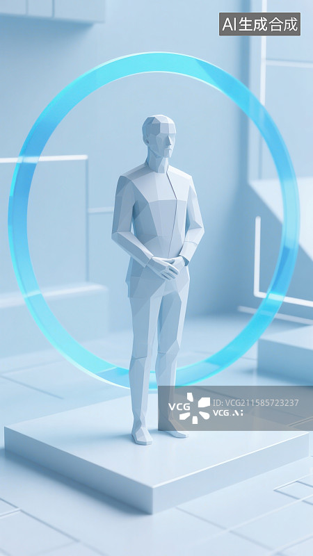 【AI数字艺术】3D虚拟角色虚拟空间元宇宙图片素材