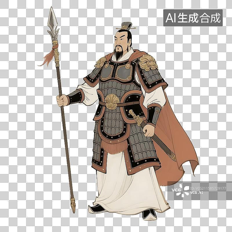【AI数字艺术】古代武将图片素材