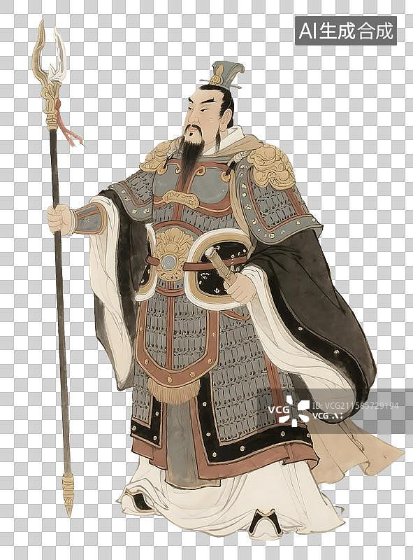 【AI数字艺术】古代武将图片素材